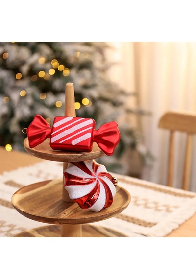Asılabilir Yılbaşı Yeniyıl Ağacı Süsü Dev Şekerler Christmas New Year Giant Candies Gift Ornaments