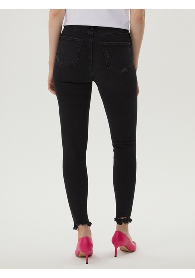 Natalie Skinny Fit Kadın Pantolon Antrasit