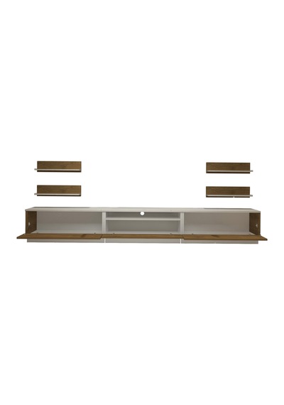Decoraktiv Trendstyle 270r Mdf Tv Ünitesi Tv Sehpası - Beyaz Pera Beyaz - Meşe