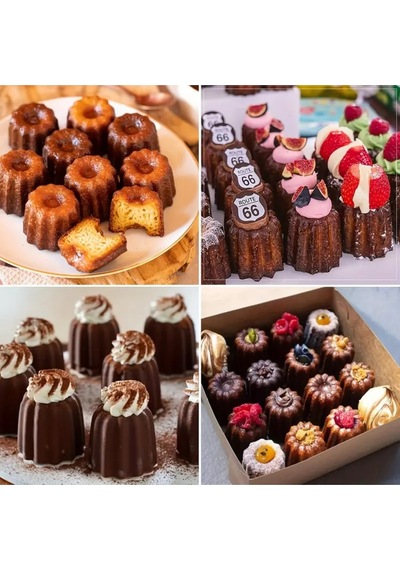 Kek, Pasta, Muffin, Sabun Ve Mum Kalıbı Silikon Tepsi Kalıp Kırmızı