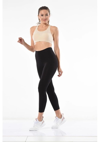 Eren Style Dynamic Leggins Termal Kışlık Pamuklu Esnek Likralı Tayt-1148-1149-8966 SiYAH