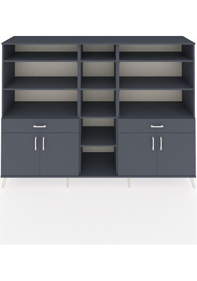 Hyperion Dolap 12 Raflı 2 Çekmeceli 4 Kapaklı 220x44x163 Antrasit Antrasit-antrasit Hyperion Dolap 12 Raflı 2 Çekmeceli 4 Kapaklı 220x44x163 Antrasit Antrasit-antrasit