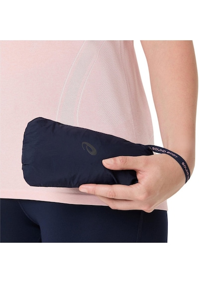 Asics Road Packable Kadın Lacivert Koşu Ceket 2012d076-400 Mavi