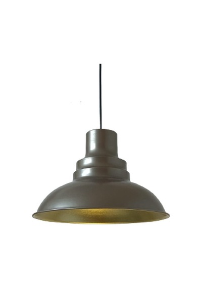 Dylight Retro Metal Sedefli Kahve Dekoratif Rustik Metal Sarkıt Avize Çap:30 Cm Beyaz