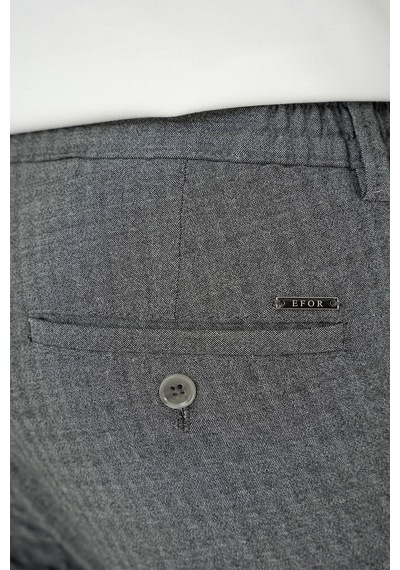 Efor Slim Fit Waffle Kumaş Esnek Pamuk Antrasit Pantolon P 1168 Antrasit