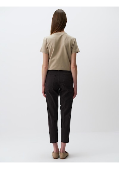 Jimmy Key Kahverengi Normal Paça Cepli Gabardin Pantolon 24spapav2800 Kahverengi