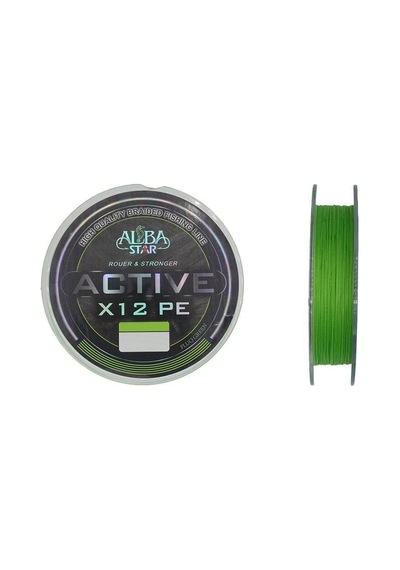 Albastar Active 12x 0.14mm 150m F.green 12 Örgü İp Misina 10.5kg Çeker