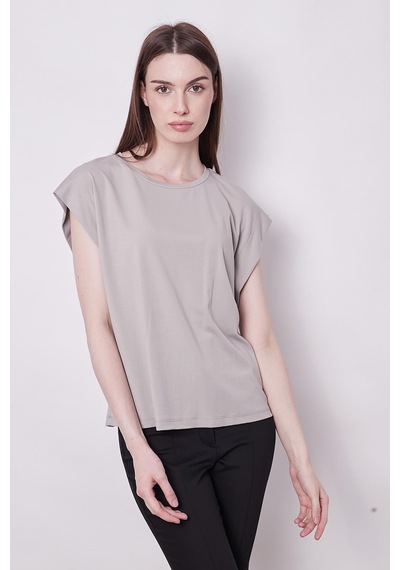 Jument Şık Likralı Span Kumaş Kolsuz Geniş Sıfır Yaka Düşük Omuzlu Basic Tshirt Bluz-gri Gri Jument Şık Likralı Span Kumaş Kolsuz Geniş Sıfır Yaka Düşük Omuzlu Basic Tshirt Bluz-gri Gri