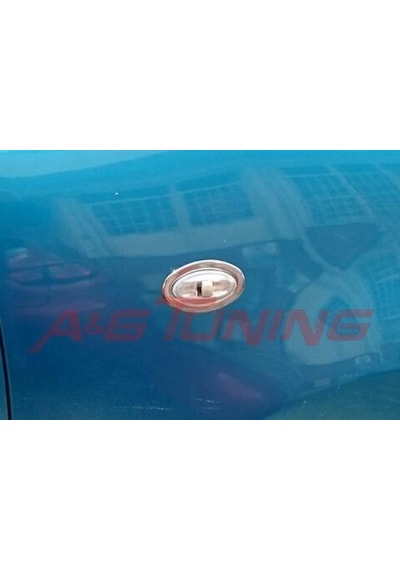 Peugeot 107 Krom Sinyal Çerçevesi 2Prç Paslanmaz Çelik