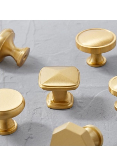 Shopsorkimya Milan Mat Gold - Altın Düğme Kulp
