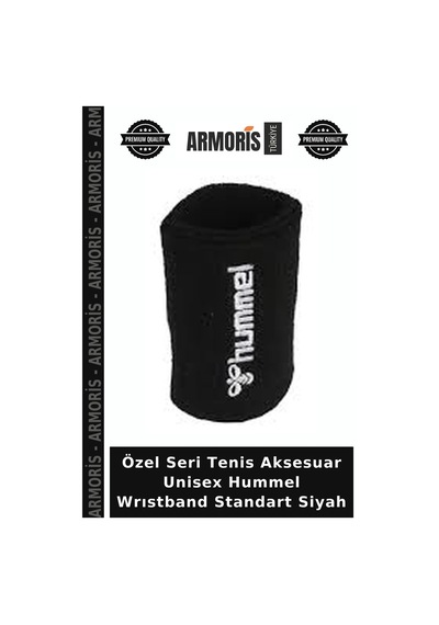 Özel Seri Tenis Aksesuar Unisex Hummel Wrıstband Standart Siyah