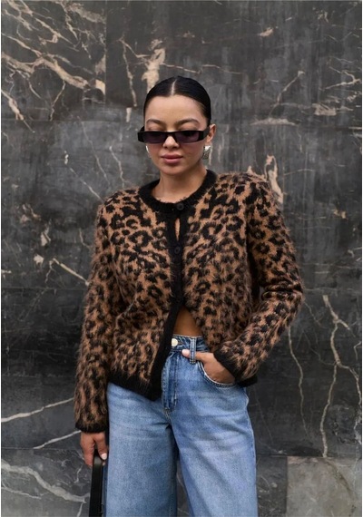 Flex Fashıon Kadın Bisiklet Yaka Leopar Desenli Trend Popüler Hırka Kahverengi - 671847464 Kahverengi - 671847464 Kahverengi Flex Fashıon Kadın Bisiklet Yaka Leopar Desenli Trend Popüler Hırka Kahverengi - 671847464 Kahverengi - 671847464 Kahverengi