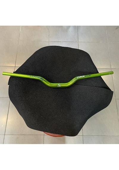 Lunje 78 Cm 55 Rise Açılı Alüminyum 31,8mm Mtb Freeride Gidon Bisiklet Gidonu Direksiyonu Yeşil Renk