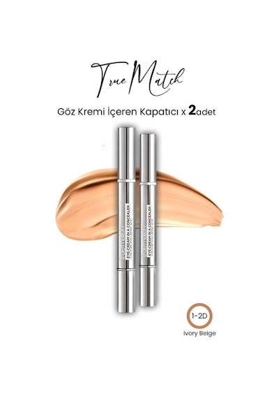 L'oreal True Match Göz Kremli Kapatıcı - 1-2d Ivory Beıge 0