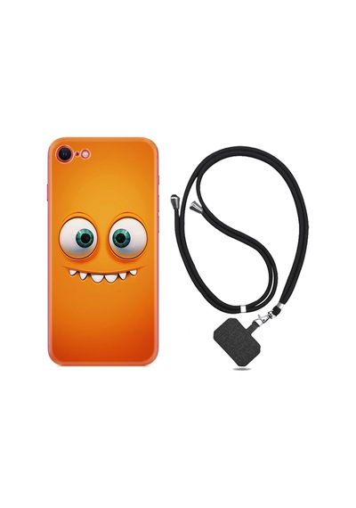 Apple Uyumlu iPhone 7 8 Kılıf Boyun Askılı Dişlek 1615