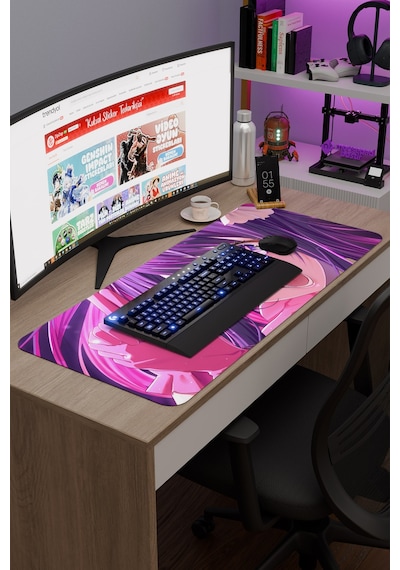 Oshi No Ko Anime V3 - 90x40 Xxl Gaming Kauçuk Kaymaz Taban Mouse Pad Fare Altlığı