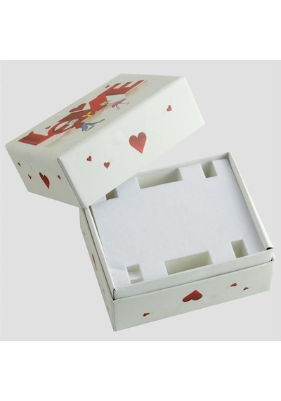 Love Yazılı Saat Kutusu-beyaz N145 Çok Renkli