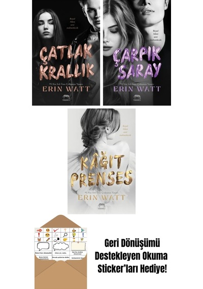 Düşmüş Vâris Royal Serisi 5. Kitap + Lekeli Taç Royal Serisi 4. Kitap + Paramparça Prens Royal Serisi 2. Kitap