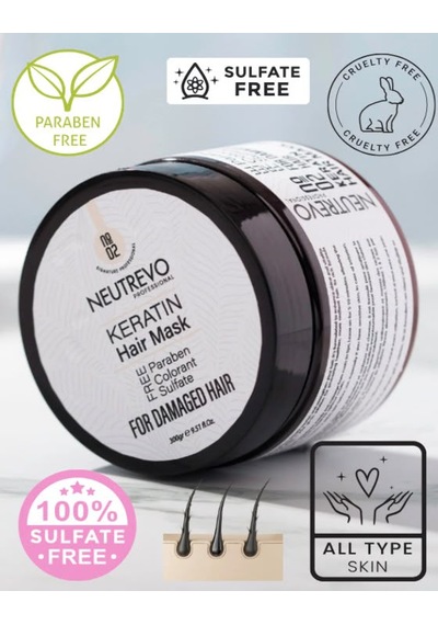 Neutrevo Professional No:2 Keratin Serisi Onarıcı Ve Güçlendirici Saç Bakım Maskesi 300 Ml