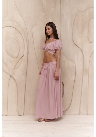 Mai Collection Mai Studios Co. Indriya Lila Crop Etek Takım Lila