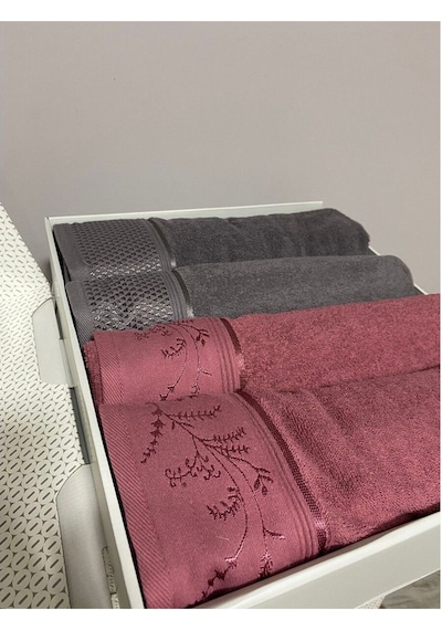 Dıtsy Best Set Hamam Takımı Mürdüm - Antrasit. Mürdüm - Antrasit