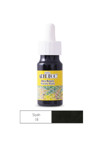 Artdeco Ebru Boyası 30Ml - Siyah