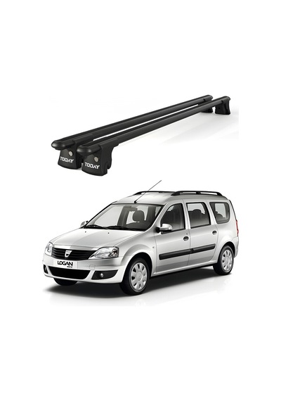 Trio-ı Dacia Logan 2007-2012 Uyumlu Siyah Kilitli Ara Atkı 120cm Port Bagaj Tavan Barı