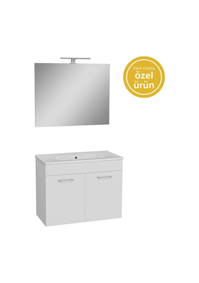 VitrA Ardea Banyo Dolabı Seti 80 Cm 67073 Parlak Beyaz