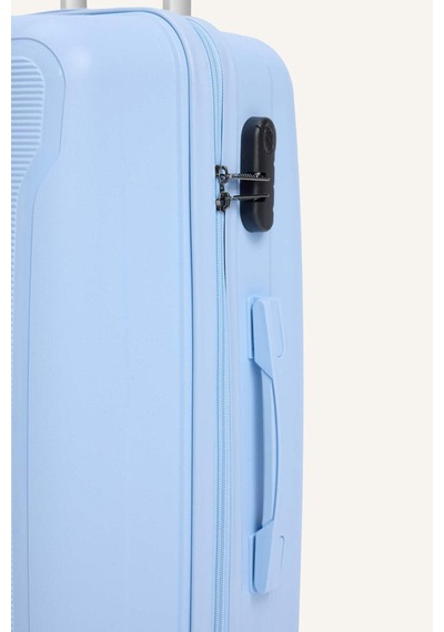 Defacto Unisex Sert Kapaklı Orta Boy Valiz H2407axnsbe813 Mavi-be813