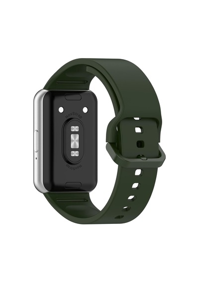 Novstrap Samsung Galaxy Fit 3 İle Uyumlu Kordon Kayış Yumuşak Silikon Klasik Kordon