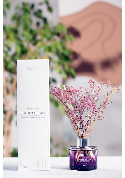 Zift Unique Powder Charm - Bambu Çubuklu Oda Kokusu Dekoratif Çiçekli Banyo & Tuvalet & Oda Parfümü 100ml Diğer