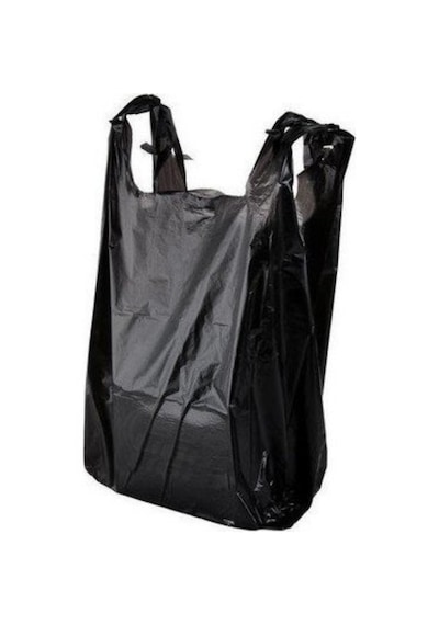 Kalın Siyah Poşet 28x50 Cm Orta Boy 1 Kg Hışır Atlet Poşet Market Manav Poşeti Çöp Poşeti