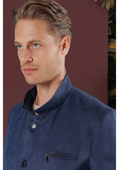 Efor Ka 080 Slim Fit Havacı Mavi Spor Kaban Mavi