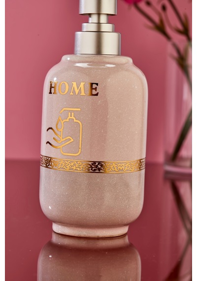 Cooker Homestone 400 Ml Porselen Sıvı Sabunluk Ckr3829 Pembe