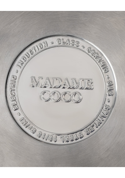 Madame Coco Nova Sos Tenceresi - Çelik - 12 Cm Çok Renkli