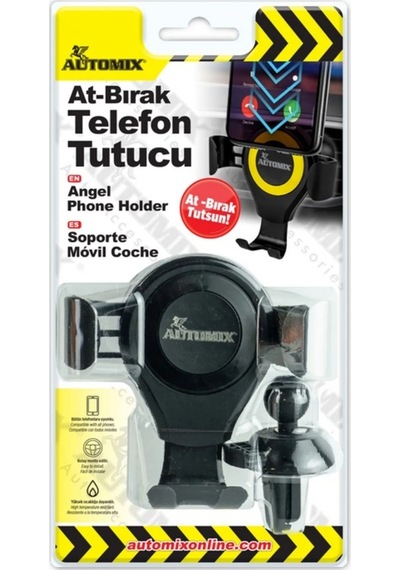 Automix Üniversal At Bırak Pratik Klimaya Geçme Araç İçi Telefon Tutucu