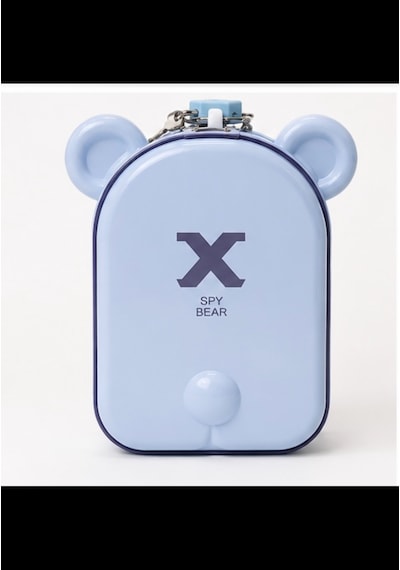 Lucky Bear Kilitli Metal Kumbara Mavi Anahtarlı Para Kutusu 15 Cm Çocuk Kumbarası 001