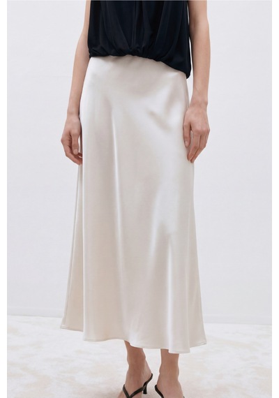 Suud Collection Ekru Saten Etek