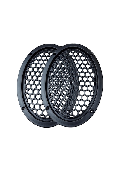 2 Adet - Oval Hoparlör Kapağı 6x9 İnç Kaliteli Plastik Midrange Kapak