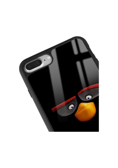 Apple Uyumlu iPhone 7 Plus 8 Plus Uyumlu Black Tasarımlı Glossy Telefon Kılıfı Çok Renkli