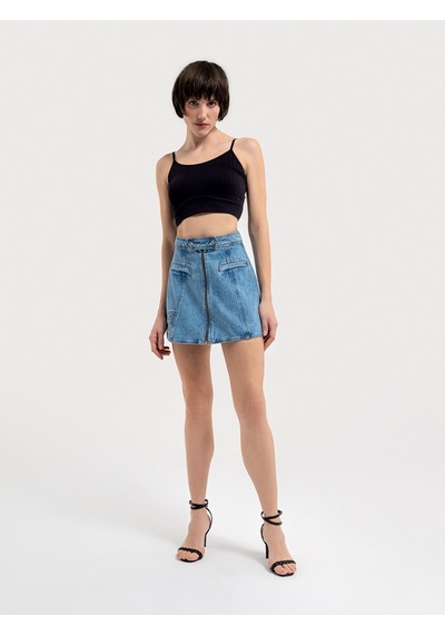 Slim Fit Kadın Etek Lacivert