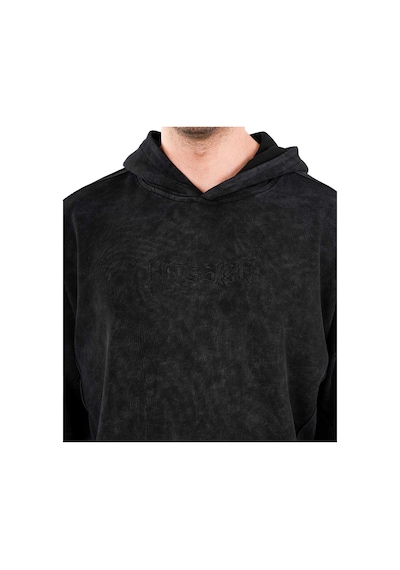 Kingsize Nutrition Kingsize Darksteel Antik Yıkamalı Oversize Sweatshirt Siyah Siyah