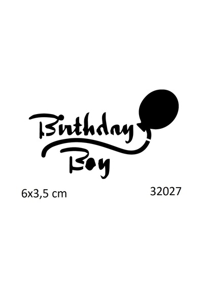 Airbrush Tattoo Birthday Boy Doğum Günü Yapışkanlı Stencil Süsleme Ve Boyama Kalıbı