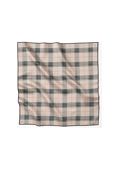 Belli İpek Eşarp - 4122-02 Krem Twill