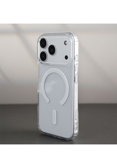 Jopus İphone 17 Pro Max Uyumlu Sararmaz Şeffaf Magsafe Kılıf Kristal Sert Mika Slim Kılıf Js-345 standart
