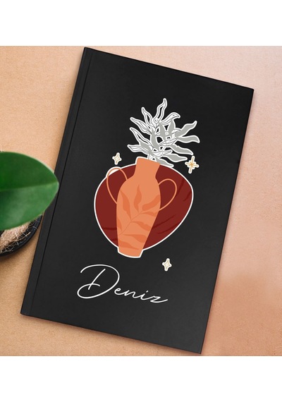 Bk Gift Kişiye Özel İsimli Sert Kapaklı Siyah Lastikli Defter , Arkadaşa Hediye, Yeni İş Hediyesi, Doğum Günü Hediyesi-10