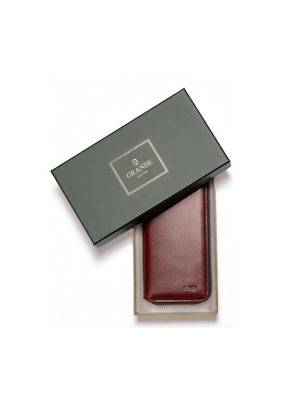 Kahve Cüzdan & Kartlık Unisex 1780 Grande Deri Cüzdan Kartlık kahverengi