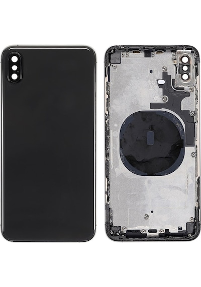 Kdr Apple Uyumlu iPhone XS Max A1921 A2101 A2102 A2103 A2104 Boş Kasa Gümüş