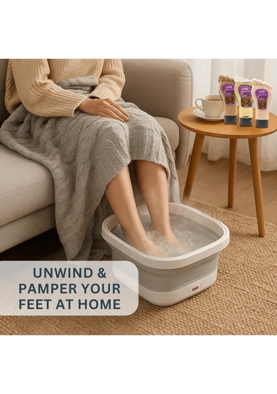 Deluxe Ayak Spa Seti, Elektrikli Masaj Aleti, Pedikür Aletleri, Ayak Peeling Maskeleri Ve Cilt Bakım Seti Kahve