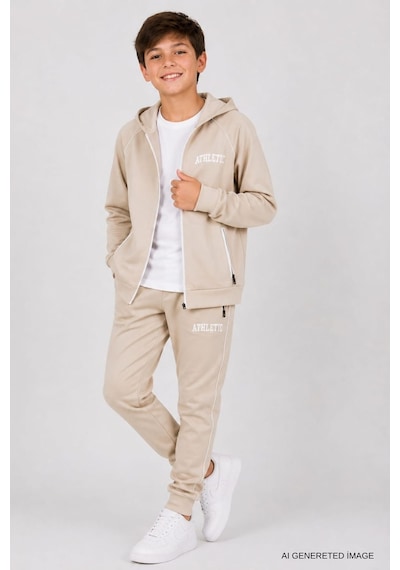 Pina Kids Erkek Çocuk Scuba Atheletic Reglan Kol Kapüşonlu Dalgıç Kumaş Eşofman Takımı Esf7028 Krem Pina Kids Erkek Çocuk Scuba Atheletic Reglan Kol Kapüşonlu Dalgıç Kumaş Eşofman Takımı Esf7028 Krem